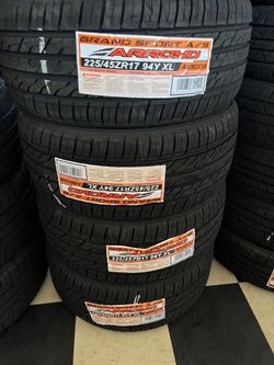 Vendo 225-45-R17 las 4 llanta nuevas Arroyo por $300