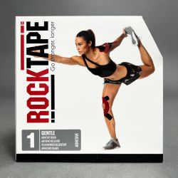RockTape Sensitive Skin Black Tape Roll Kinesiology Sports Recovery 2" x 105’