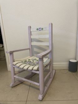 Vintage Girls Wood Rocking Chair