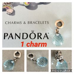 1 Pandora Dangle Murano Glass Charm
