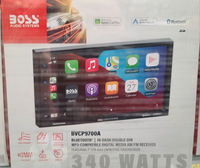 Boss In Dash Double Din Radio 