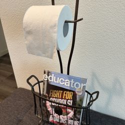 Toilet Paper and Magazine Holder!