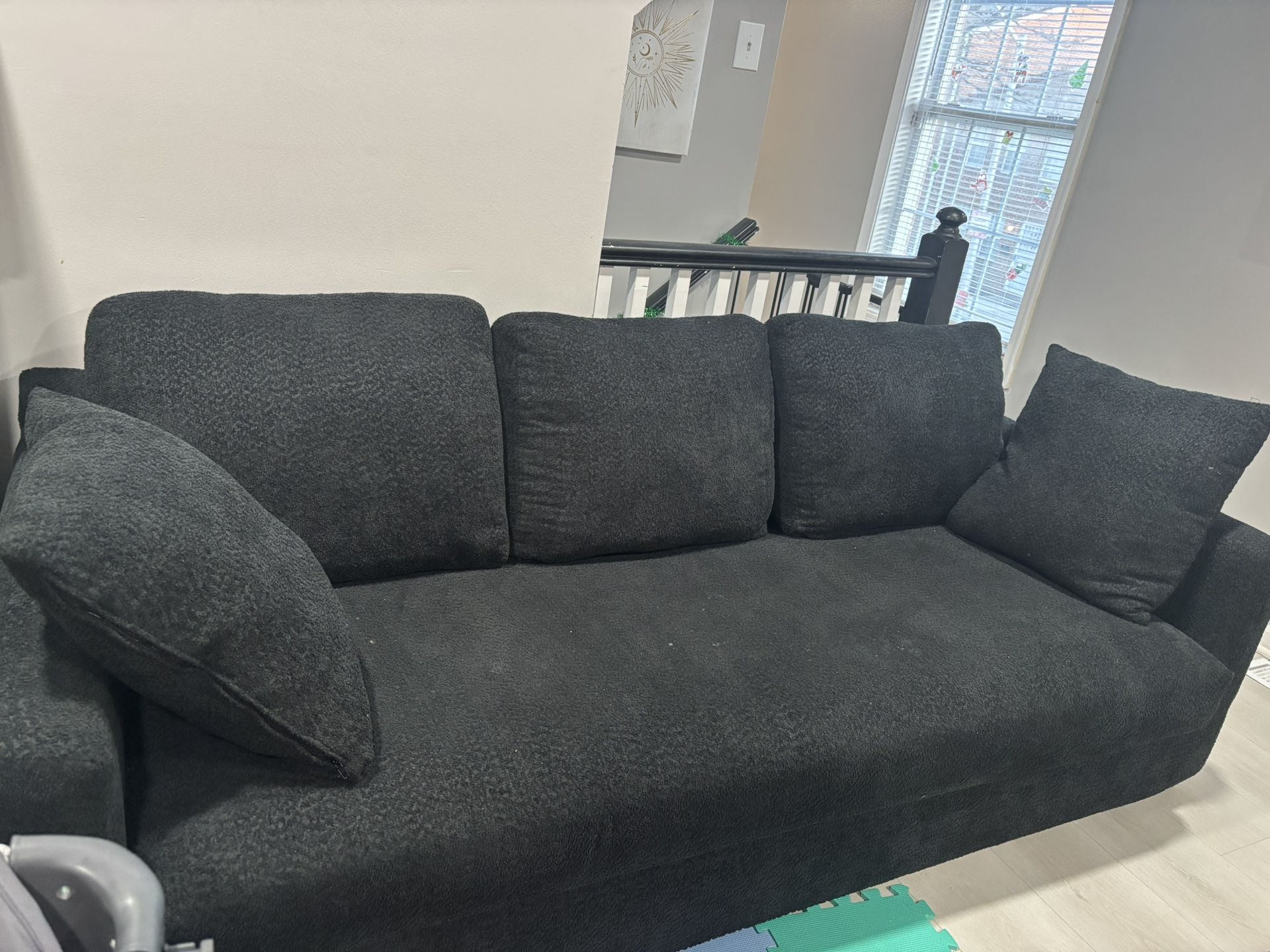 Black/Beige Sofa