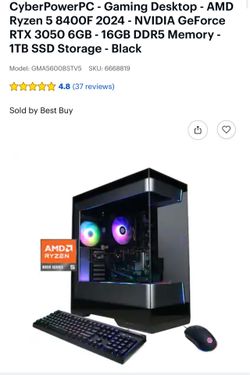 Cyber power PC gaming desktop
