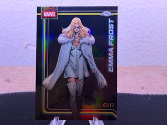 2026 Topps Chrome Marvel - Emma Frost Black Refractor 03/10 & Agatha Harkness Green Laser 08/99
