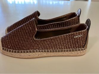 DKNY Woven Espadrille Slip-On Flats size 6.5