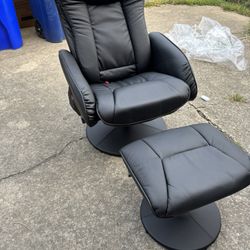 Massage Chair With Ottoman 