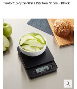 TAYLOR DIGITAL CLASS KITCHEN SCALE  BLACK