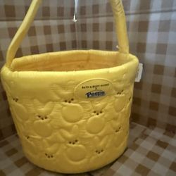 PEEPS Bath and Body Works Yellow Marshmallow Bunny Bag (NEW With Tags)