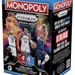 2023 Panini Exclusive Prizm Monopoly NBA Blaster Box Case
