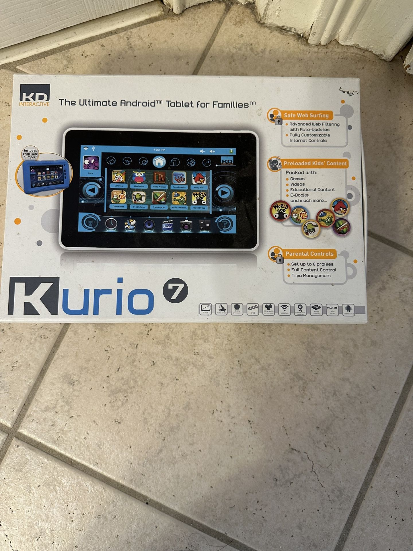 Kurio 7 Kids Android Tablet 7” Display Ultimate