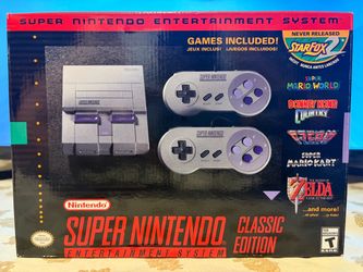 Nintendo SNES Classic Edition Mini Console Complete in Box 2 Controllers Tested