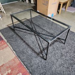 Glass Top Coffee Table And End Table