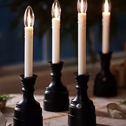 Bethlehem Lights Set of 4 Premium Cordless Window Candles Matte Unux: