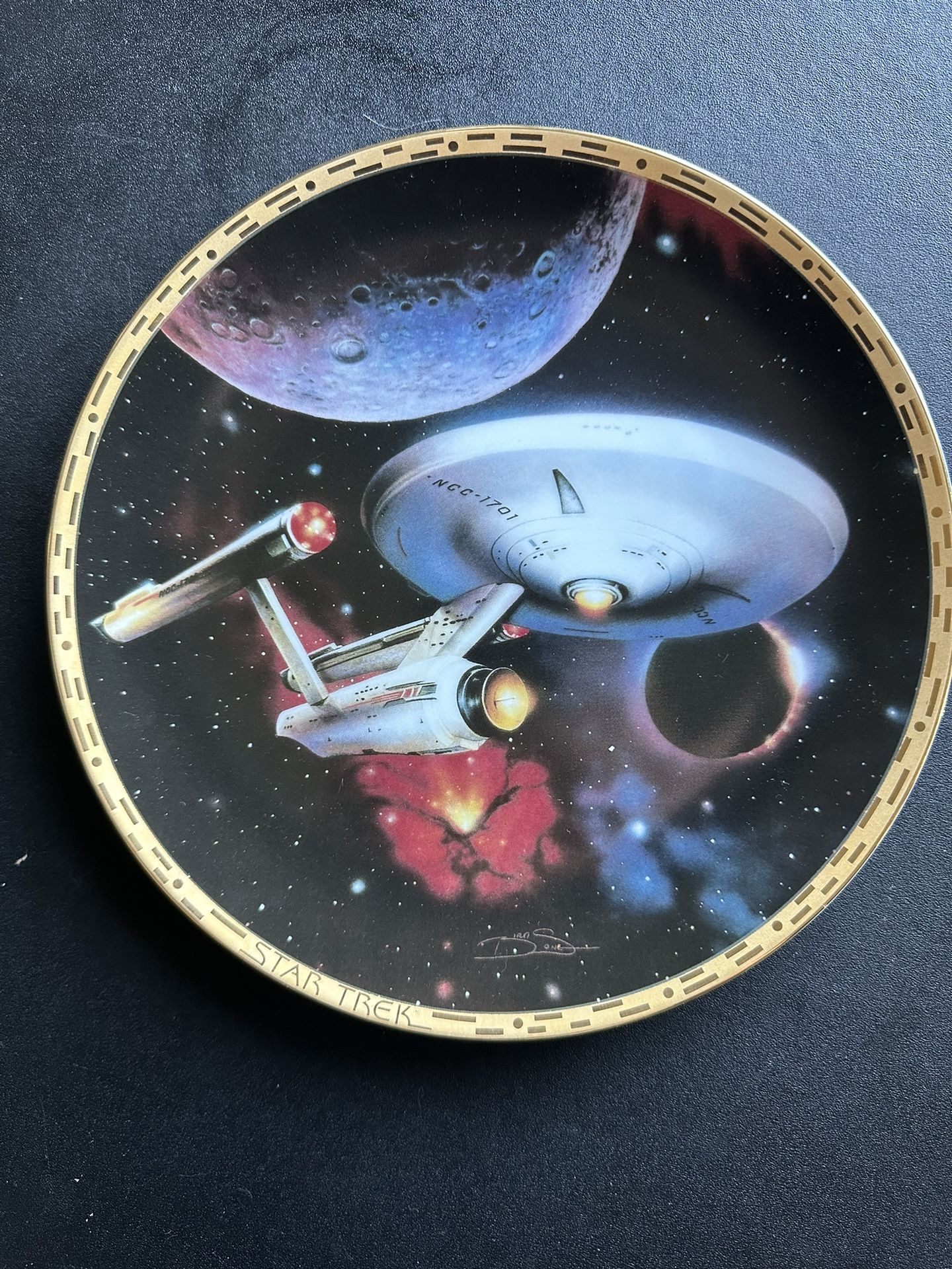 Star Trek Collectible Plate.