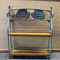Vintage Rustic Spice Rack 