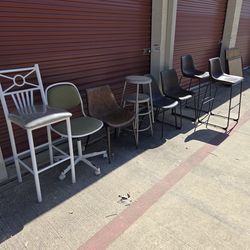 Chairs and stools all $10 each