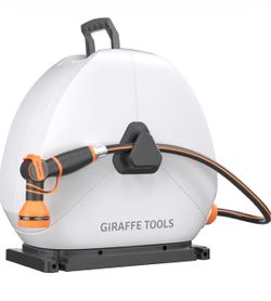 ONLY $85: Giraffe Tools Ground-Mounted Retractable Heavy Duty Hose Reel, 5/8" × 92FT