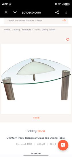 Glass Onex table 1 inch 57''x3