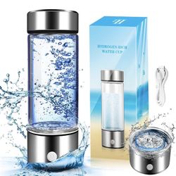 NEW Hydrogen Water Bottle Portable USB Rechargeable, Hydrogen Water Ionizer Machine Health Cup