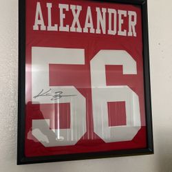 Kwon Alexander Autographed Jersey 49ers
