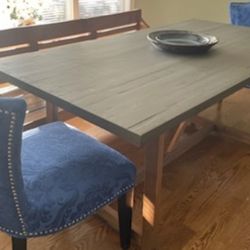 Cool Dinnette Set ... Table Bench And 2 Chairs