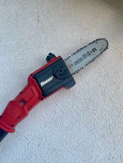 BAUER POLE-SAW CHAINSAW (8ft) W/ 2 BATTERIES!!! [NO CHARGER]