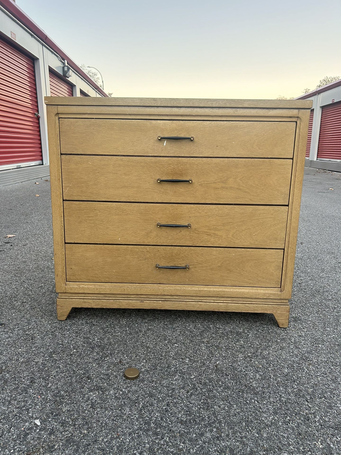 Mid Century Wooden Four Drawer Dresser