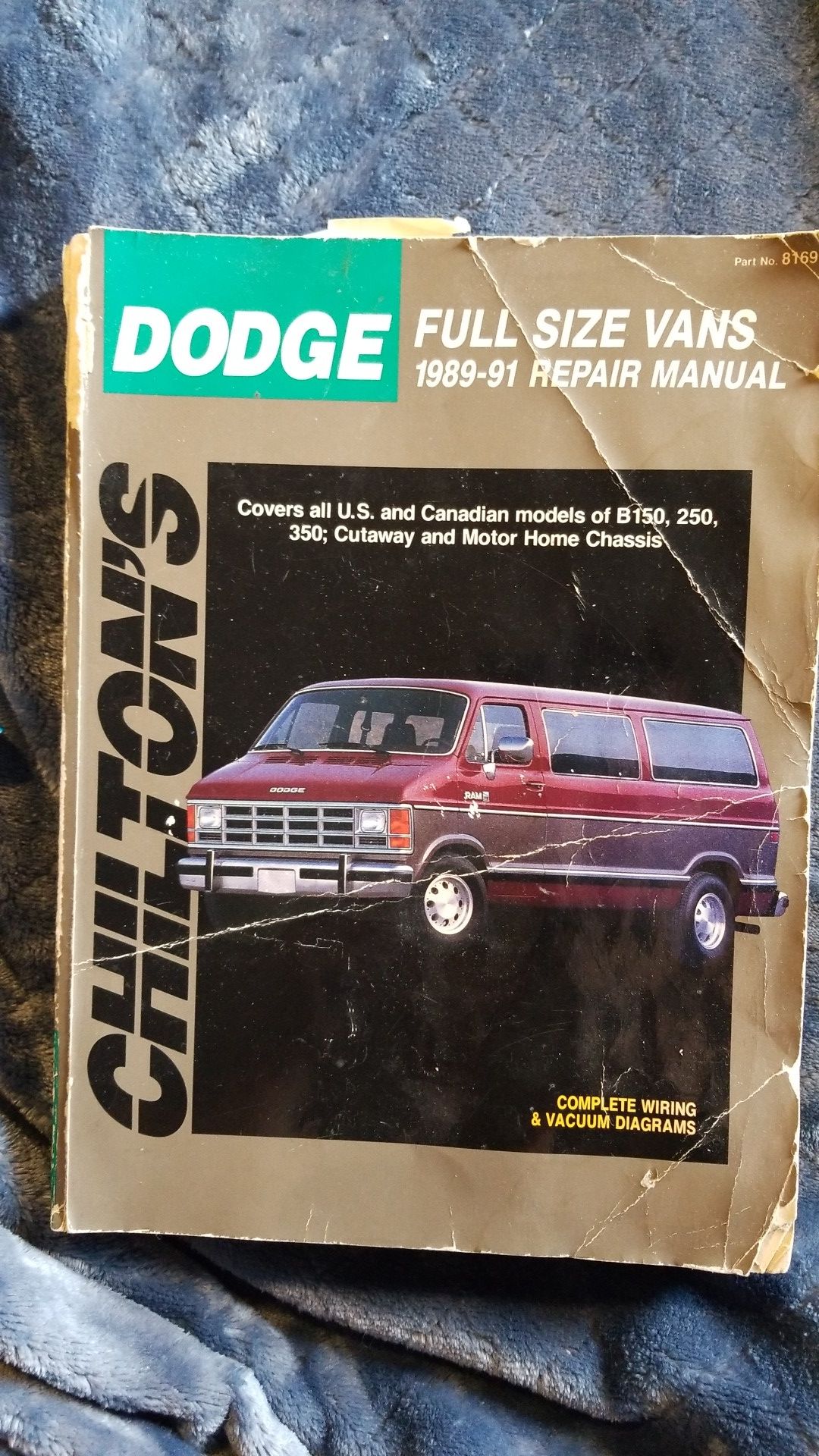 DODGE full size Van repair manual for 1989-91