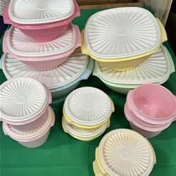 16 Containers With Lids Tupperware Heritage Collection Food Storage Containers