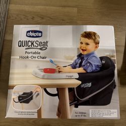 Chicco QuickSeat Portable Hook-On Chair - Compact & Easy Travel High Chair - Brand New