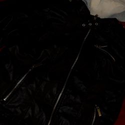 Leather Hooded Jacket 