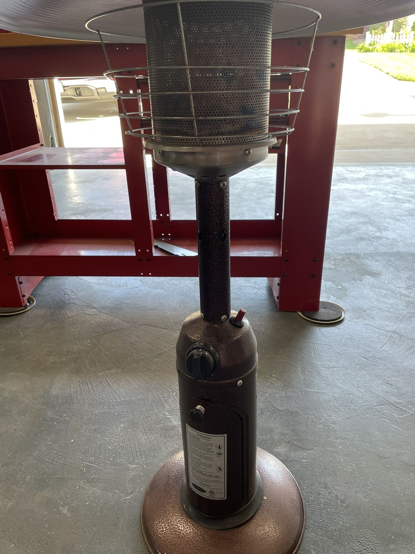 Tabletop propane Heater