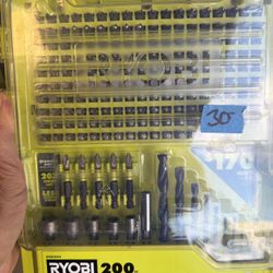 Ryobi 200 Pc Drill And Drive Set