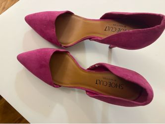 Pink Suede Pumps