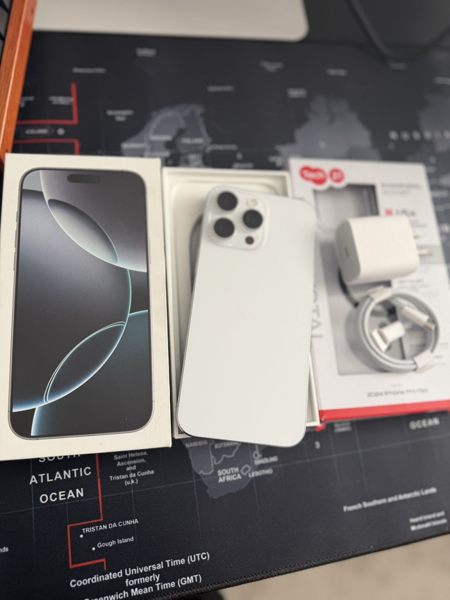 Apple iPhone 16 Pro Max White 1TB Factory Unlocked Open Box Mint Smartphone Rare! 100%