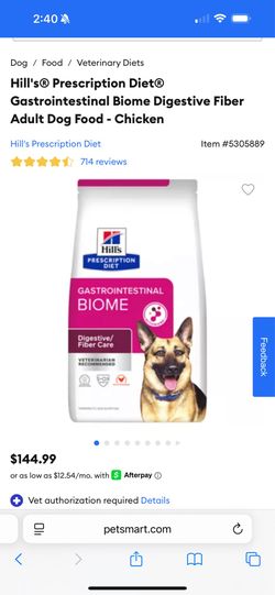 *HEALTHIEST DOG FOOD* Hill’s Prescription Diet Gastrointestinal Biome Digestive Fiber Adult Dog Food