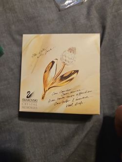 Swarovski tulip brooch