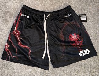 Darc Sport x Star Wars Darth Maul Mesh Shorts Size Large. Brand new with tags