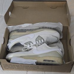 Size 8 Men's Nike Air Max White Shoes Sneakers Terrascape