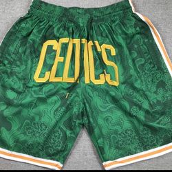 Celtics Just Don Shorts Size XL