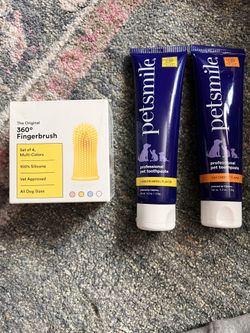 Dog Toothbrush And Toothpaste 