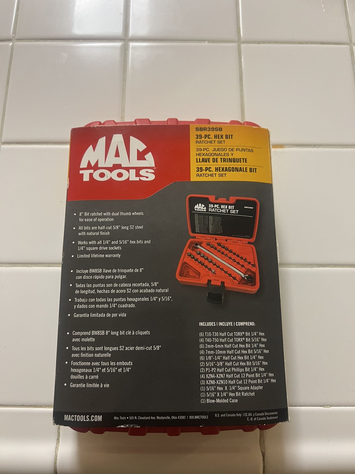 Mac Tools SBR39SB New In Box 