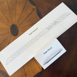 Brand New Sealed Apple Magic Keyboard + Magic Mouse 