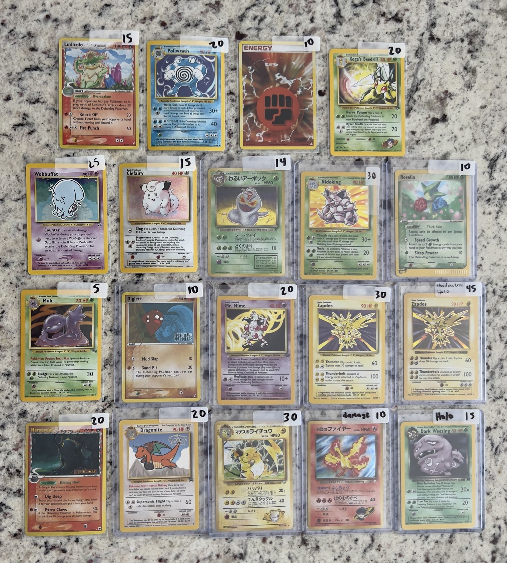 Pokemon Vintage Holos