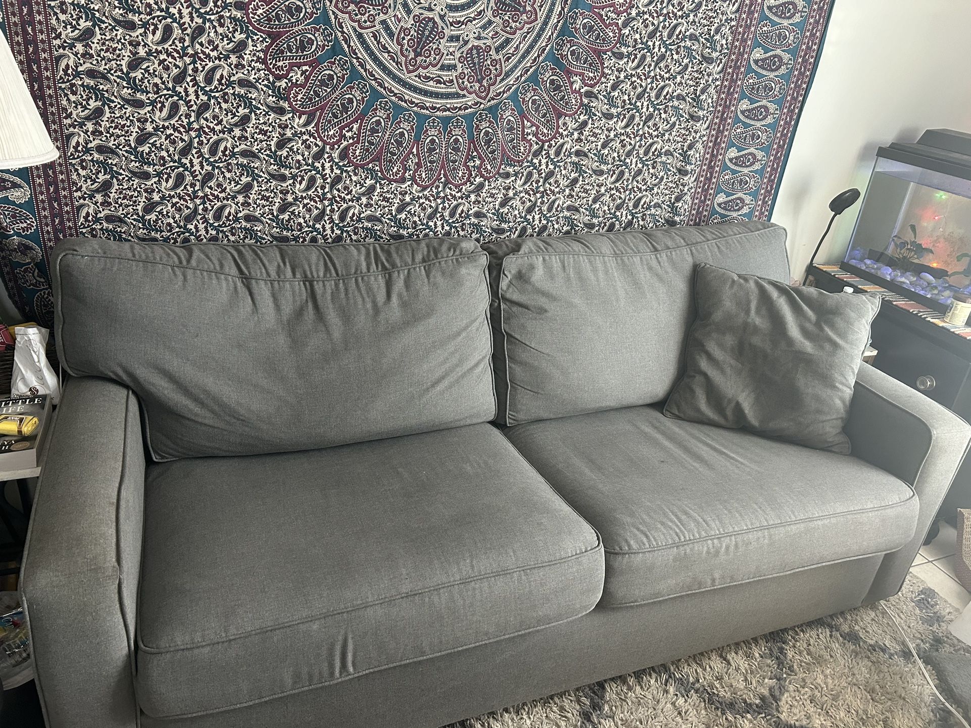 Grey Pull Out Sofa