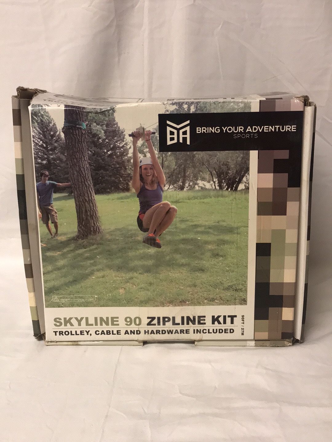 Bring Your Adventure BYA Skyline 90 Zip Line Trolley, Cable & Hardware “New in Box”