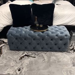  Blue Ottoman 