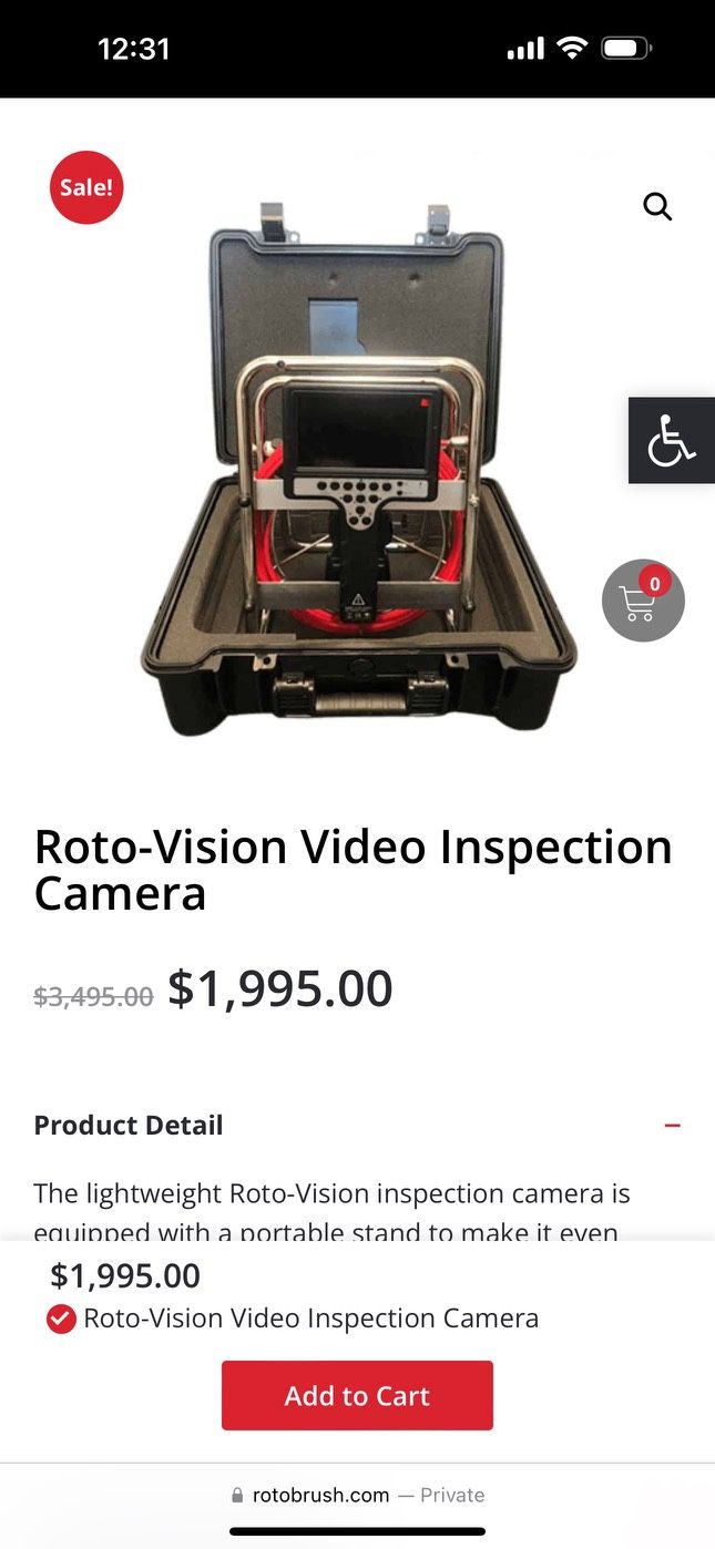 Roto-Vision Video Inspection Camera