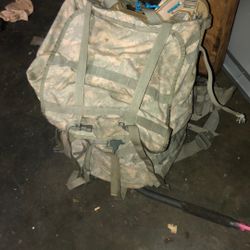 Almost New Huge Army Backpack